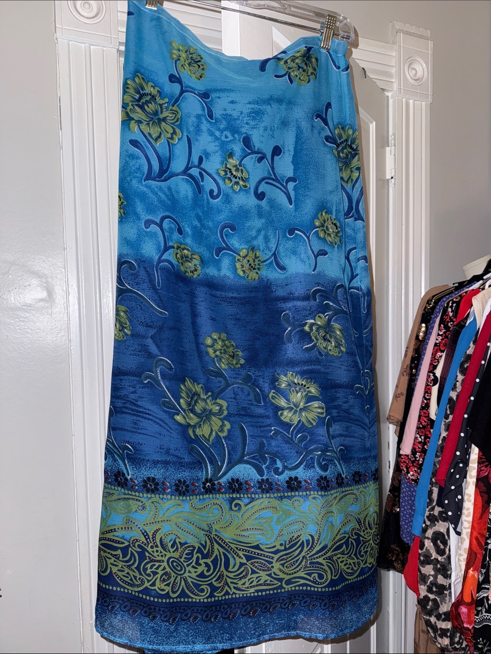 Blue Floral Women’s Skirt